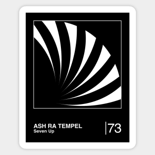 Ash Ra Tempel / Original Minimalist Graphic Artwork Design Sticker